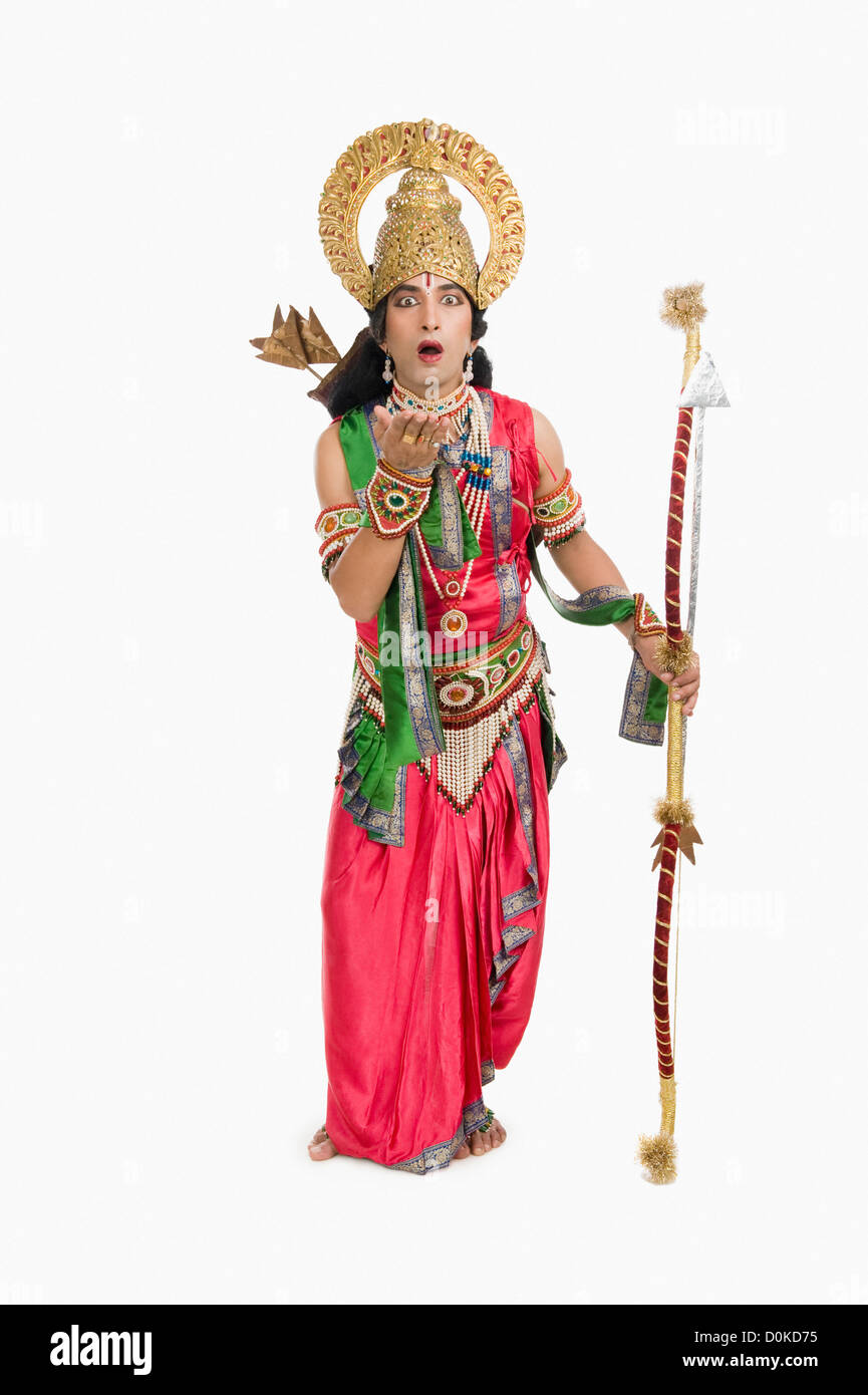 Sri Rama Costumes Indian man dressed up as rama hi-res stock photography and images - Alamy