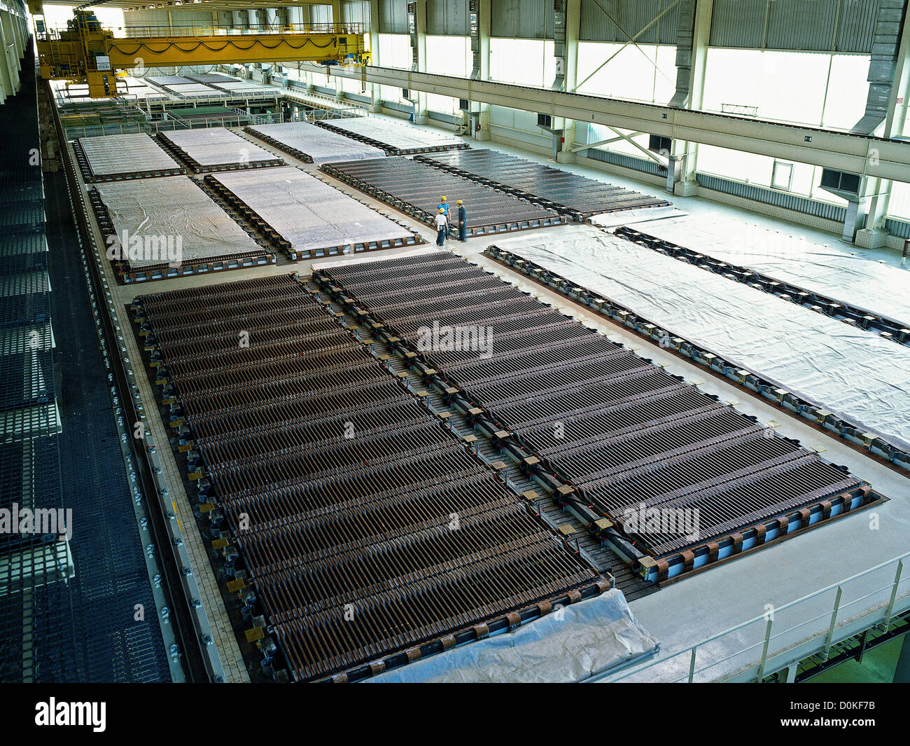 A facility for copper electrolysis Stock Photo Alamy