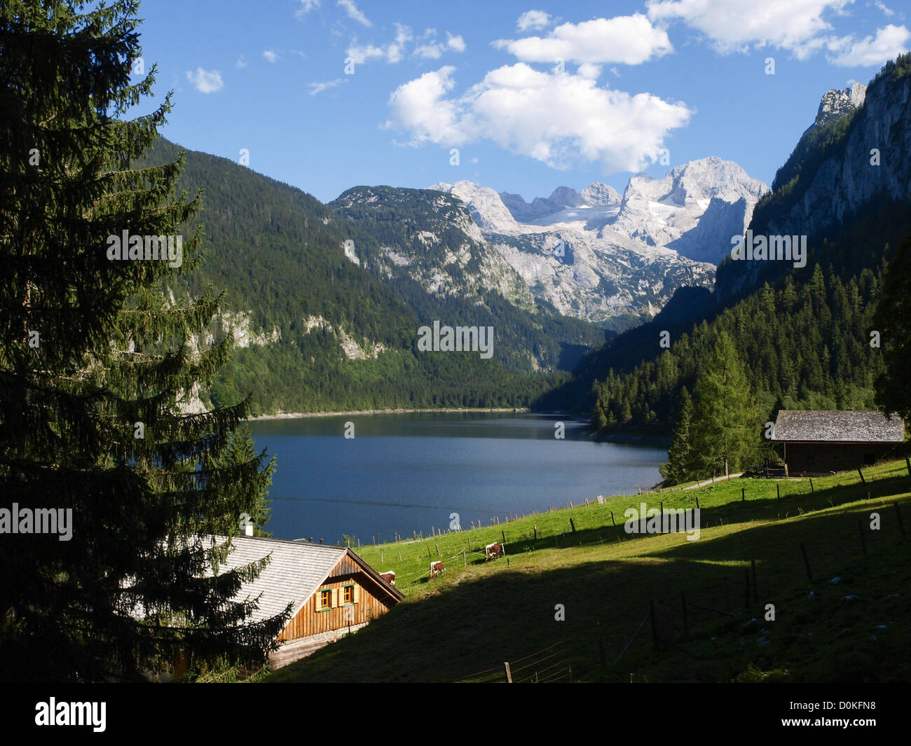 lake Gosau, Austria, Upper Austria, lakes, Gosausee Stock Photo Alamy