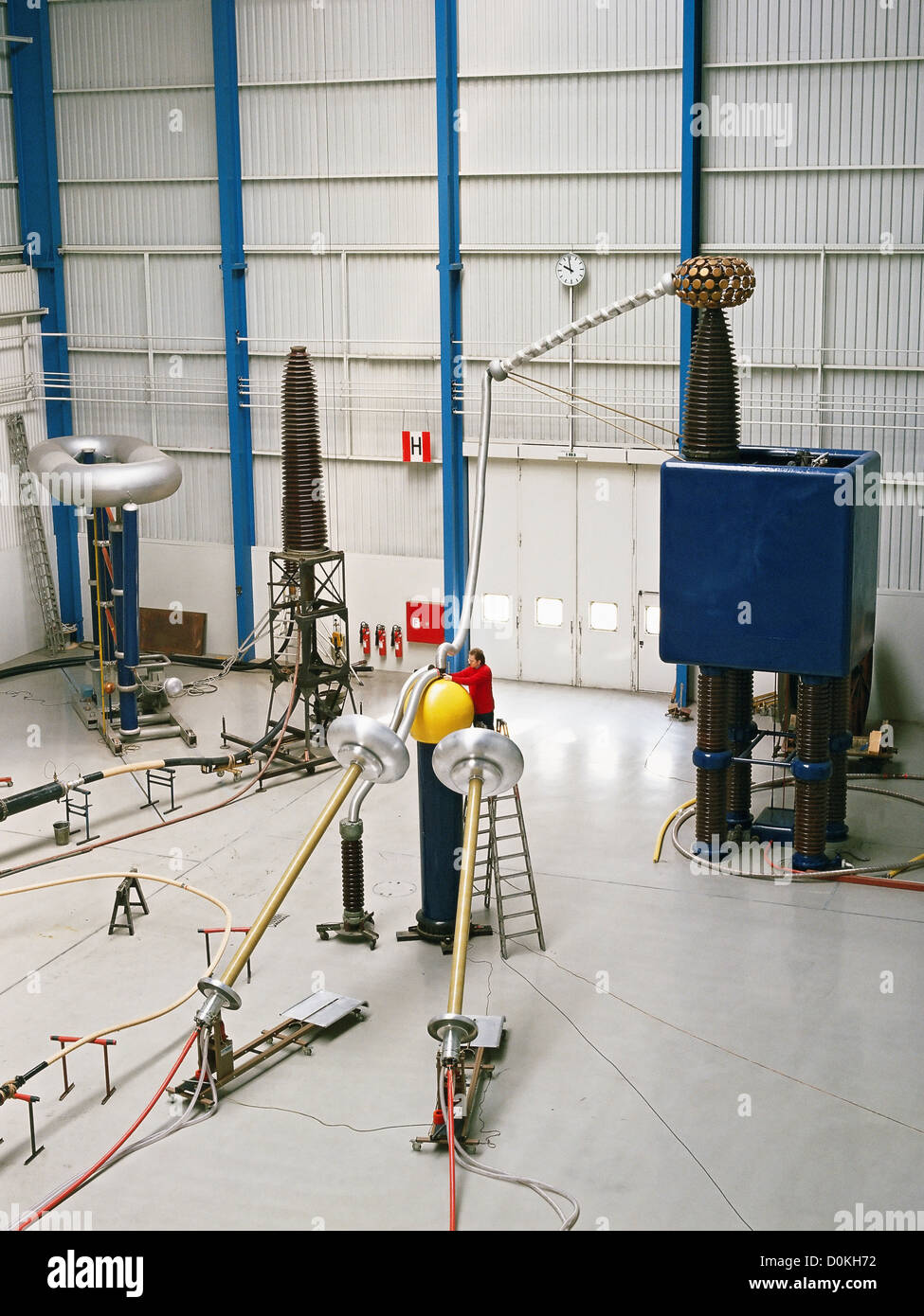 The high voltage testing department in totally shielded measuring