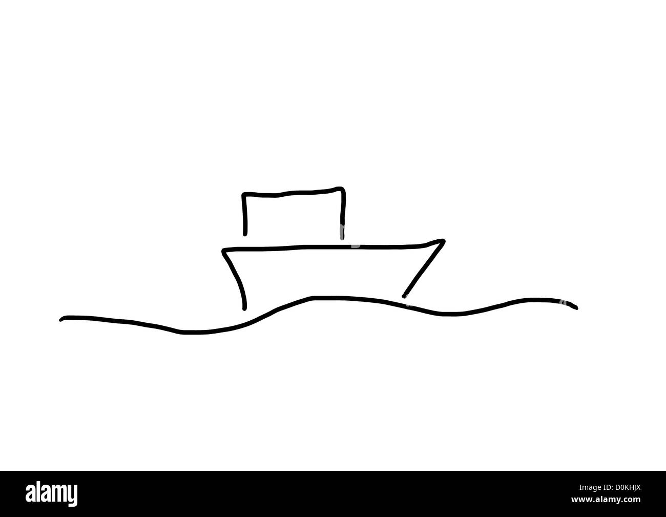 Stick figure boat hi-res stock photography and images - Alamy