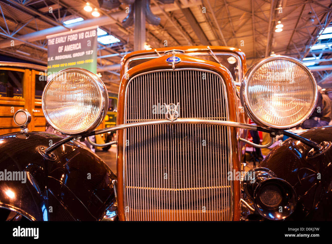 American Ford V8 car at Classic Motor Show, NEC Birmingham UK Stock