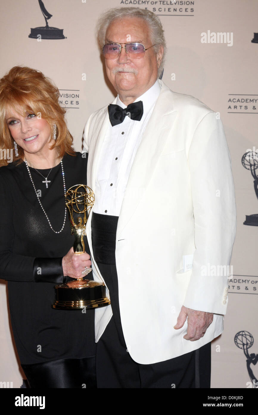 Ann-Margret & husband Roger Smith 2010 Creative Arts Emmy Awards held at kia Theatre L.A LIVE - Press Room Los Angeles, Stock Photo