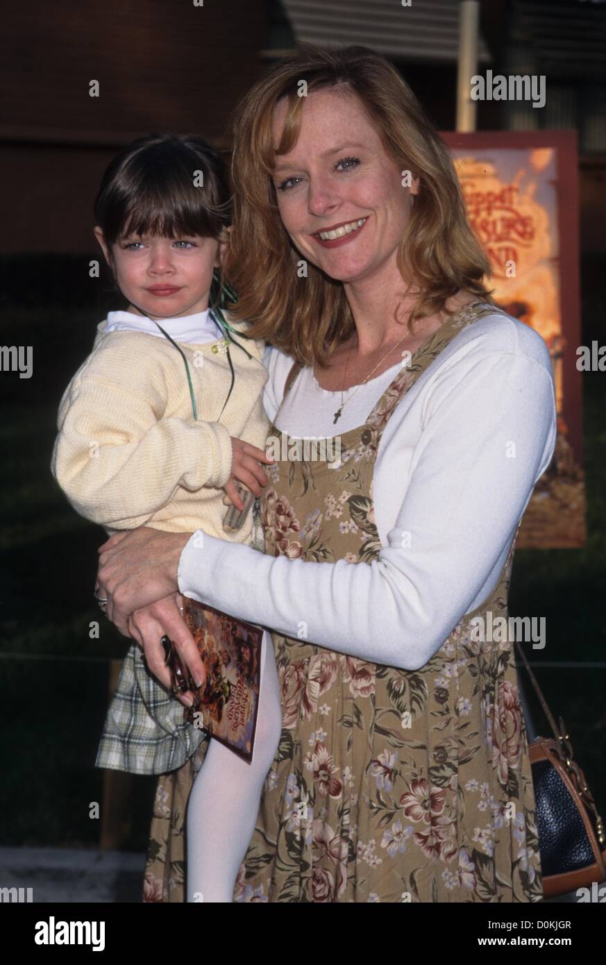 MARY McDONOUGH with her daughter Sydney Wickstrom.Muppet Treasure Island 1996.k3873tr.(Credit Image: © Tom Rodriguez/Globe Photos/ZUMAPRESS.com) Stock Photo