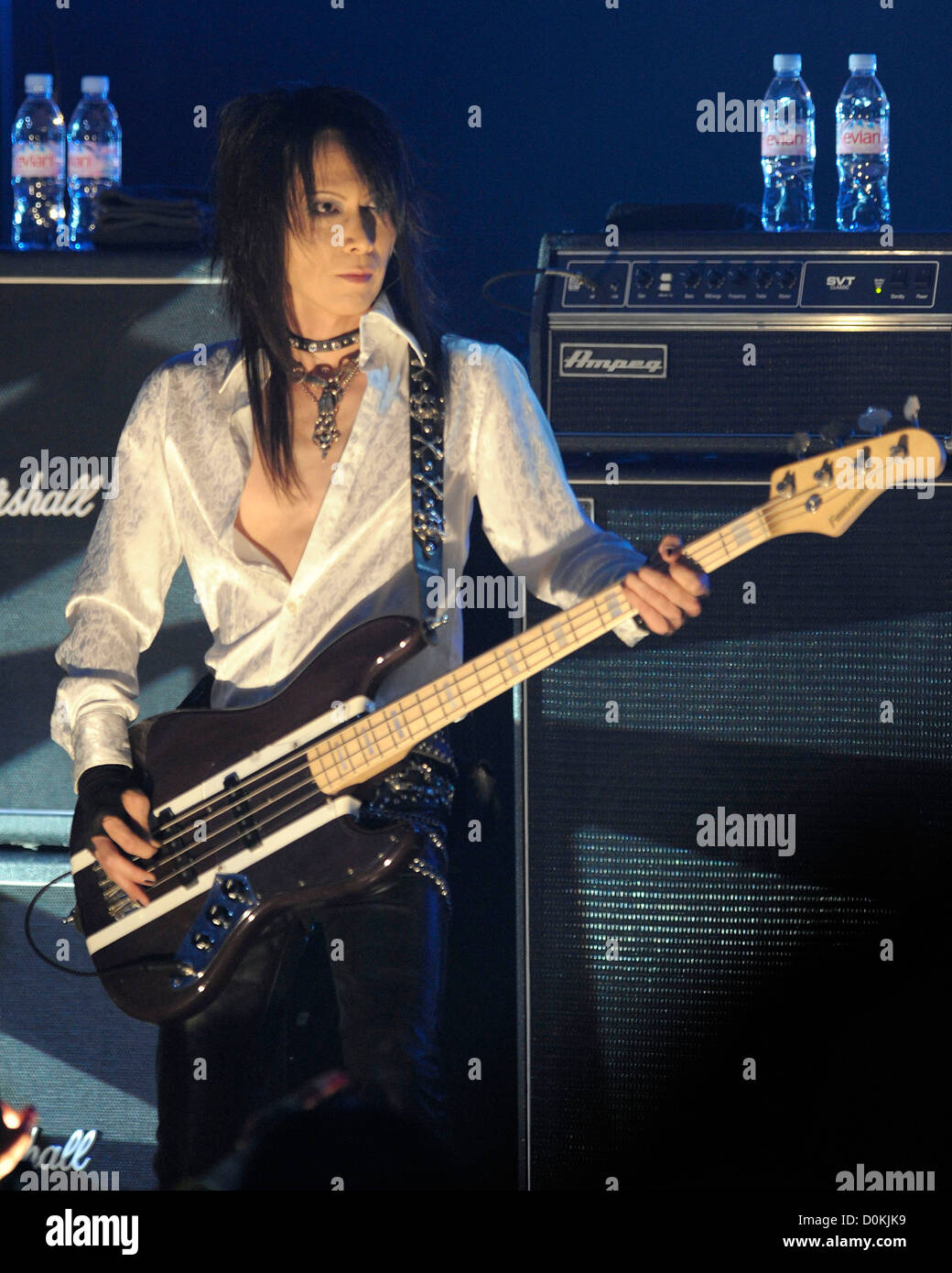Hiroshi Heath Morie Of X Japan Performing On Stage At Massey Hall Toronto Canada 07 10 10 Stock Photo Alamy