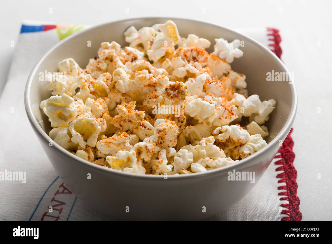 Espelette chili powder popcorn Stock Photo Alamy