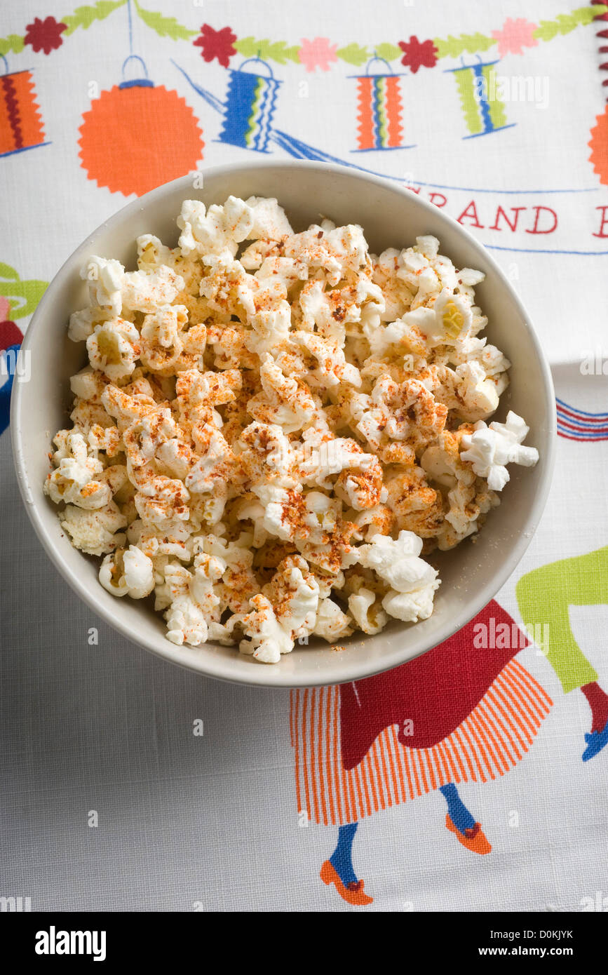 Espelette chili powder popcorn Stock Photo Alamy
