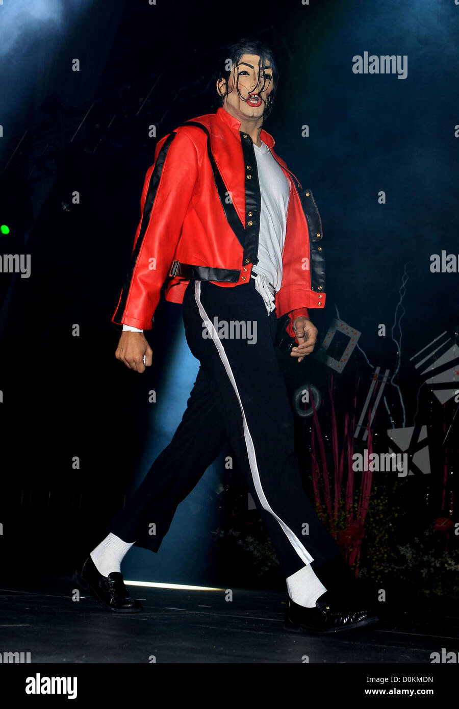 Michael Jackson impersonator AFAN's 24th Annual Black & White Party The Joint inside The Hard Rock Hotel Casino. Las Vegas, Stock Photo