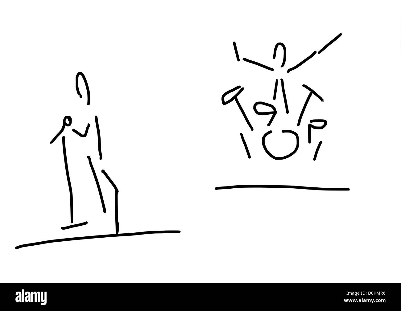 The Band Stick Figure High Resolution Stock Photography and Images - Alamy