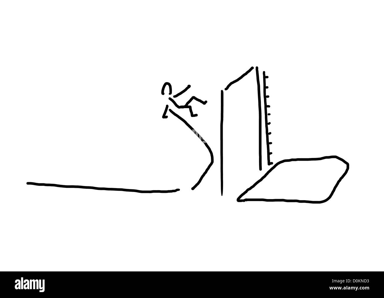 Stick pole vault Cut Out Stock Images & Pictures Alamy