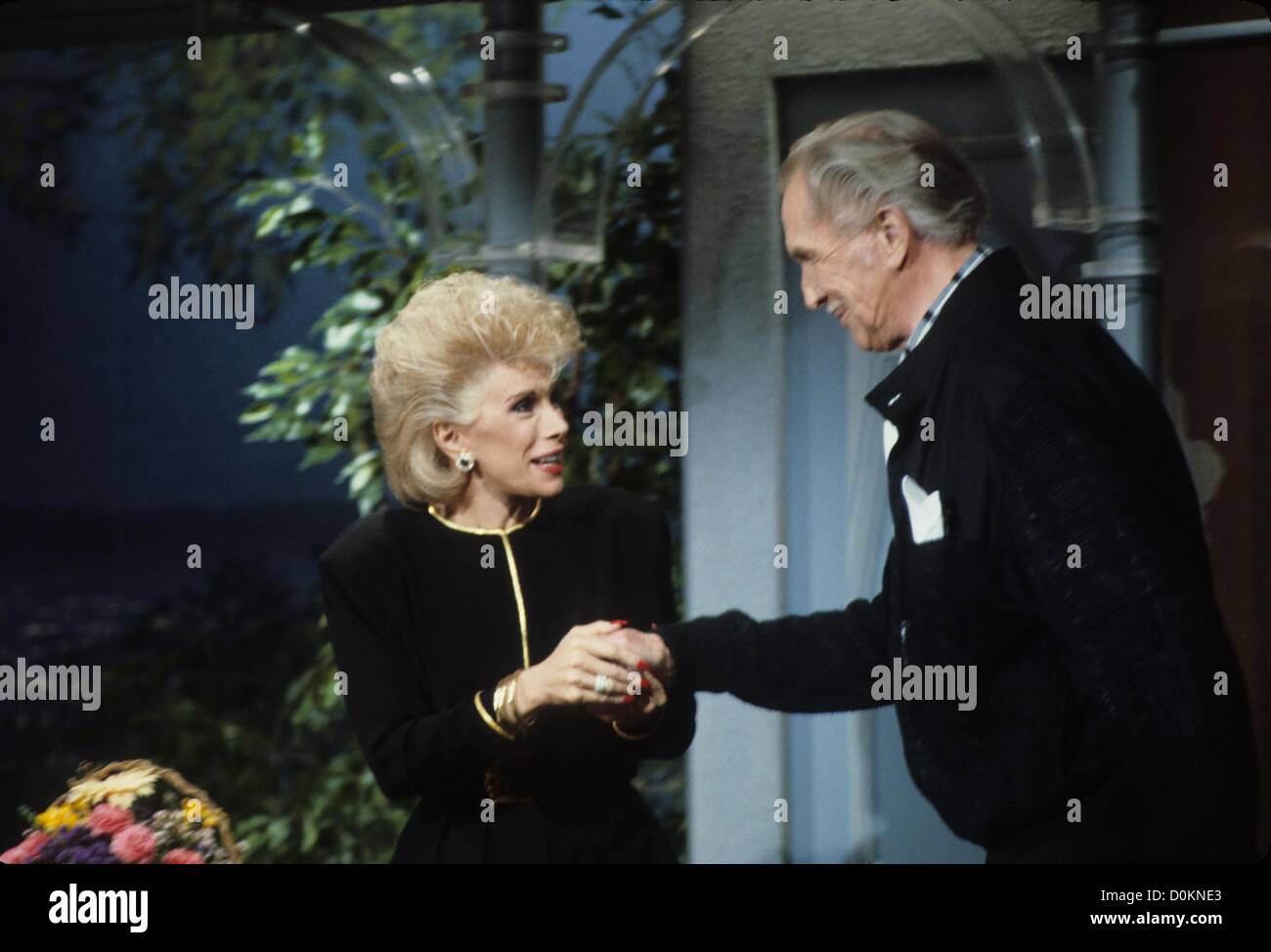VINCENT PRICE with Joan Rivers 1985.f1449.(Credit Image © Suzie