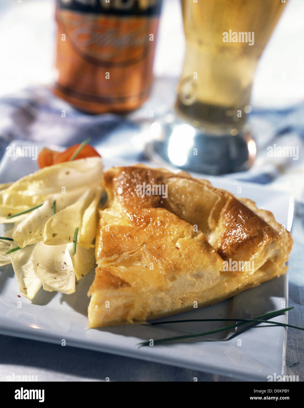 Maroilles cheese pie Stock Photo