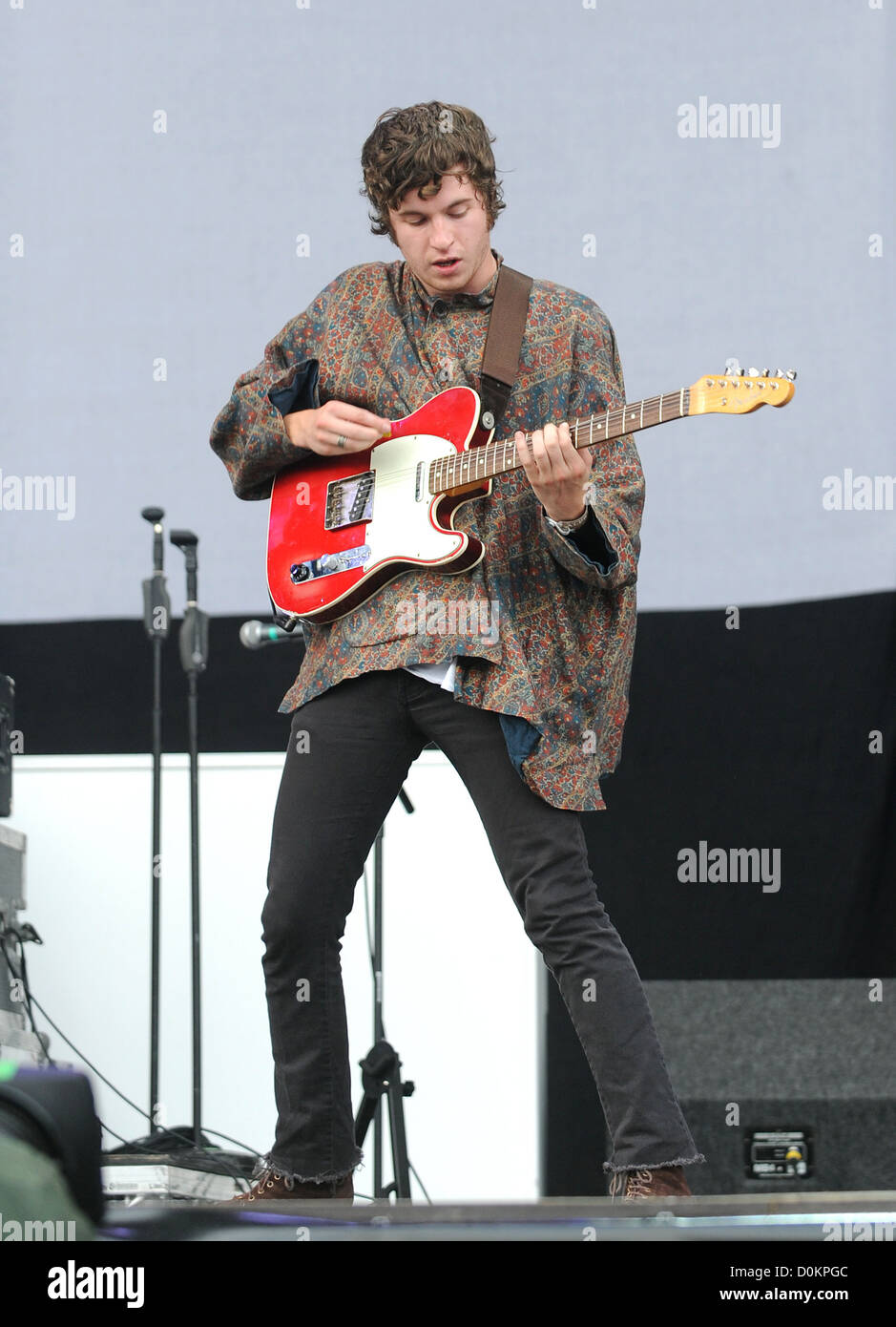 Luke Pritchard of The Kooks The V Festival 2010 held at Hylands Park - Performances - Day Two Chelmsford, England - 22.08.10 Stock Photo