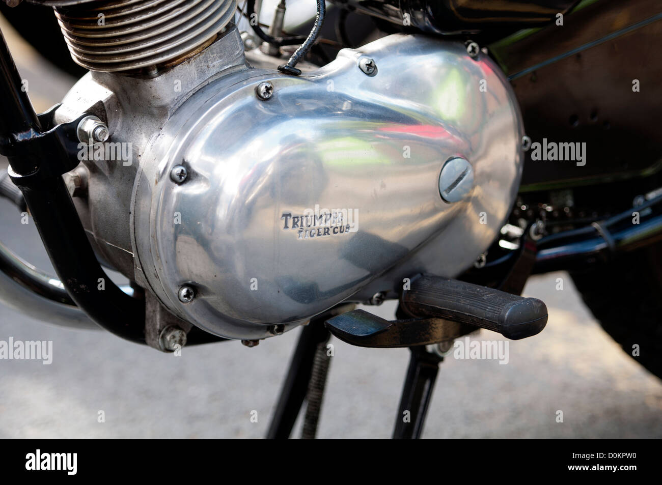 Triumph Tiger Cub motorcycle Stock Photo - Alamy
