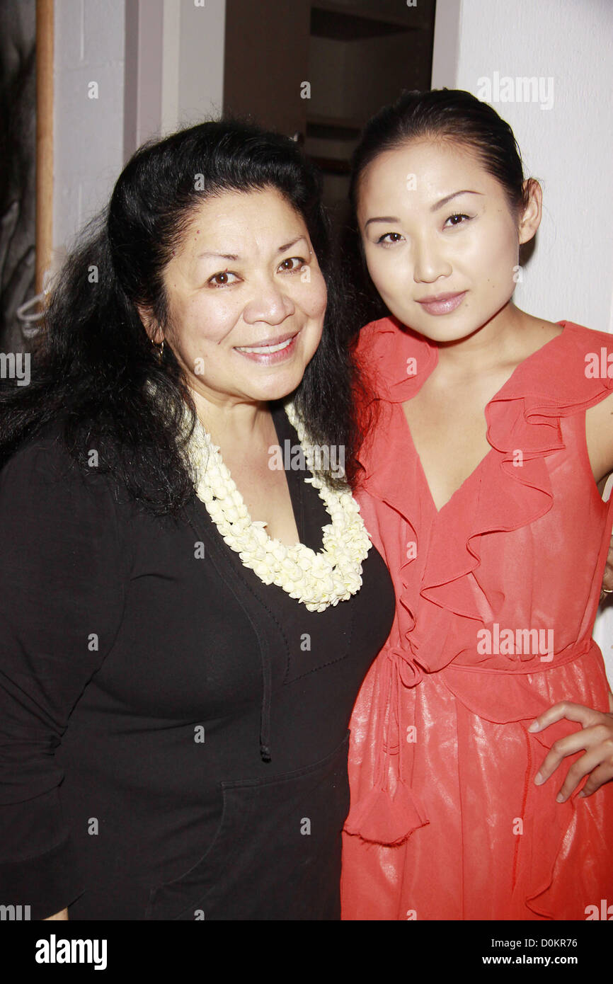 Loretta Ables Sayre and Li Jun Li Closing night of the Lincoln Center Theater production of 'South Pacific'' at the Vivian Stock Photo
