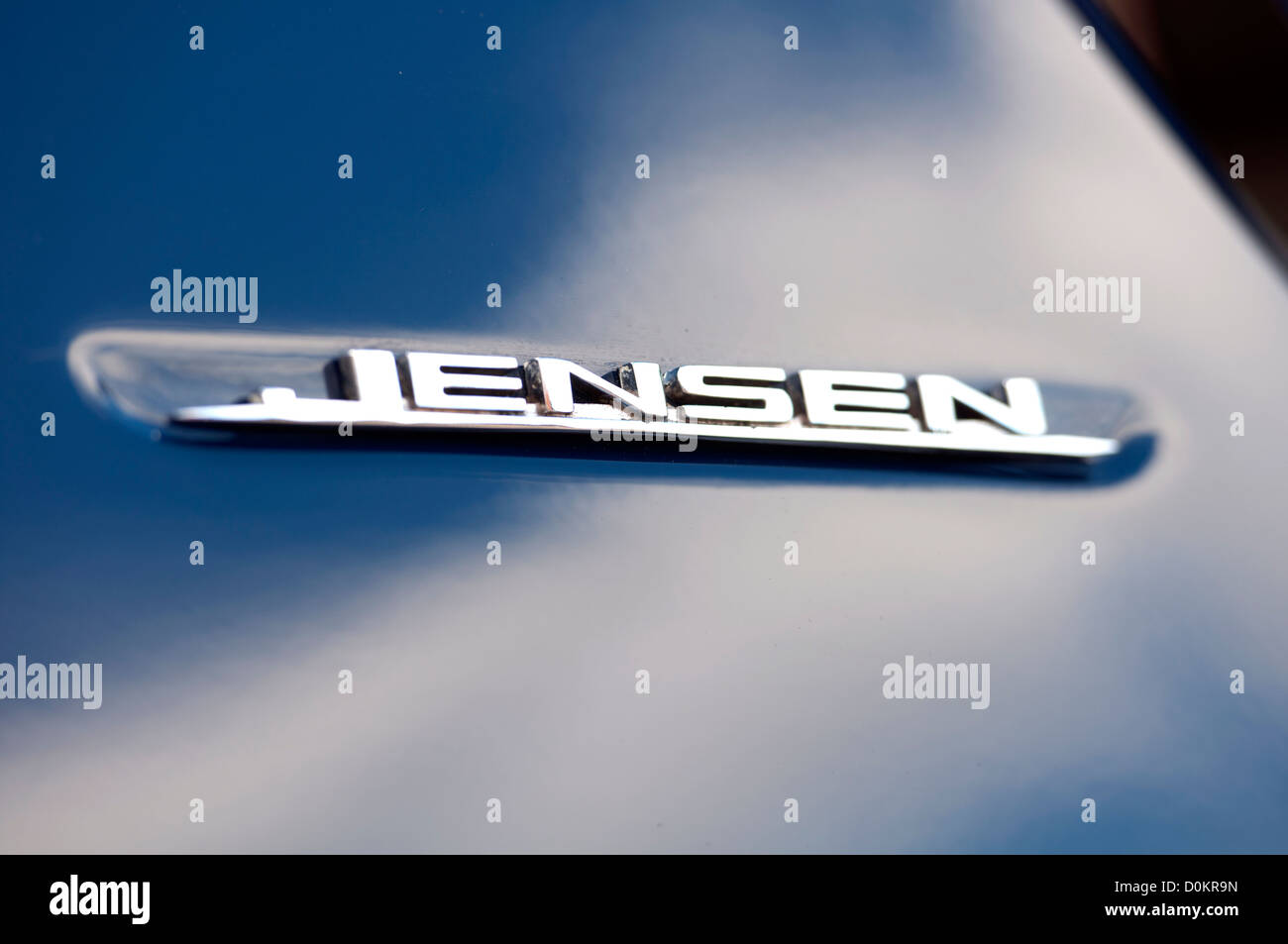 Jensen car badge Stock Photo