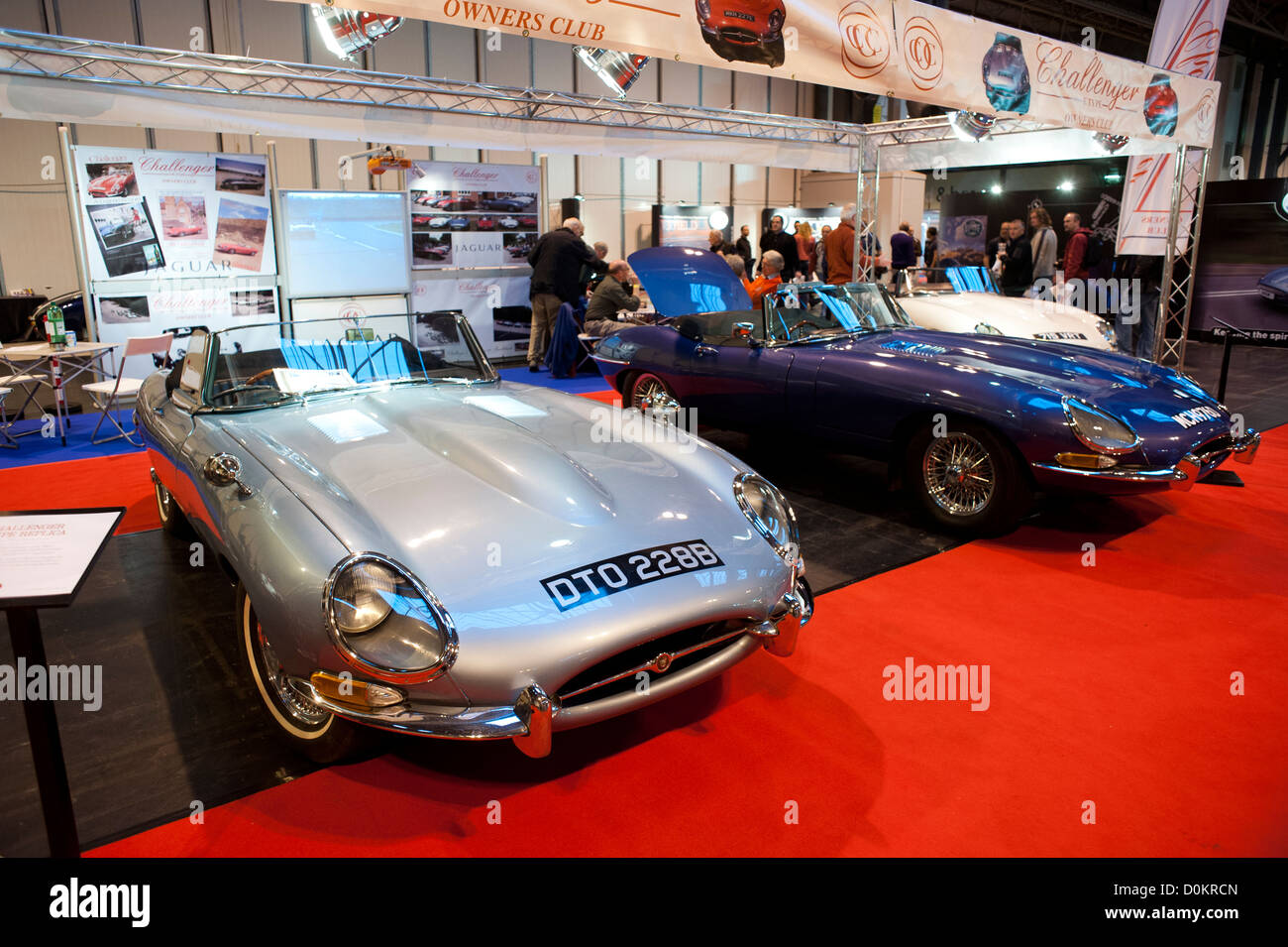 Jaguar E Type Sports Car at the 2012 Classic Motor Show, NEC
