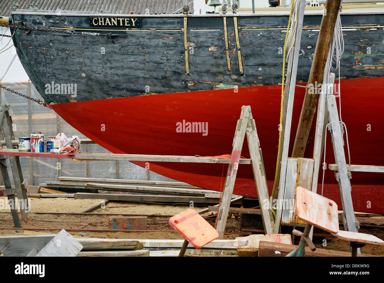 Boat building and repair, Vineyard Haven, Matha's Vineyard, Massachusetts, USA Stock Photo