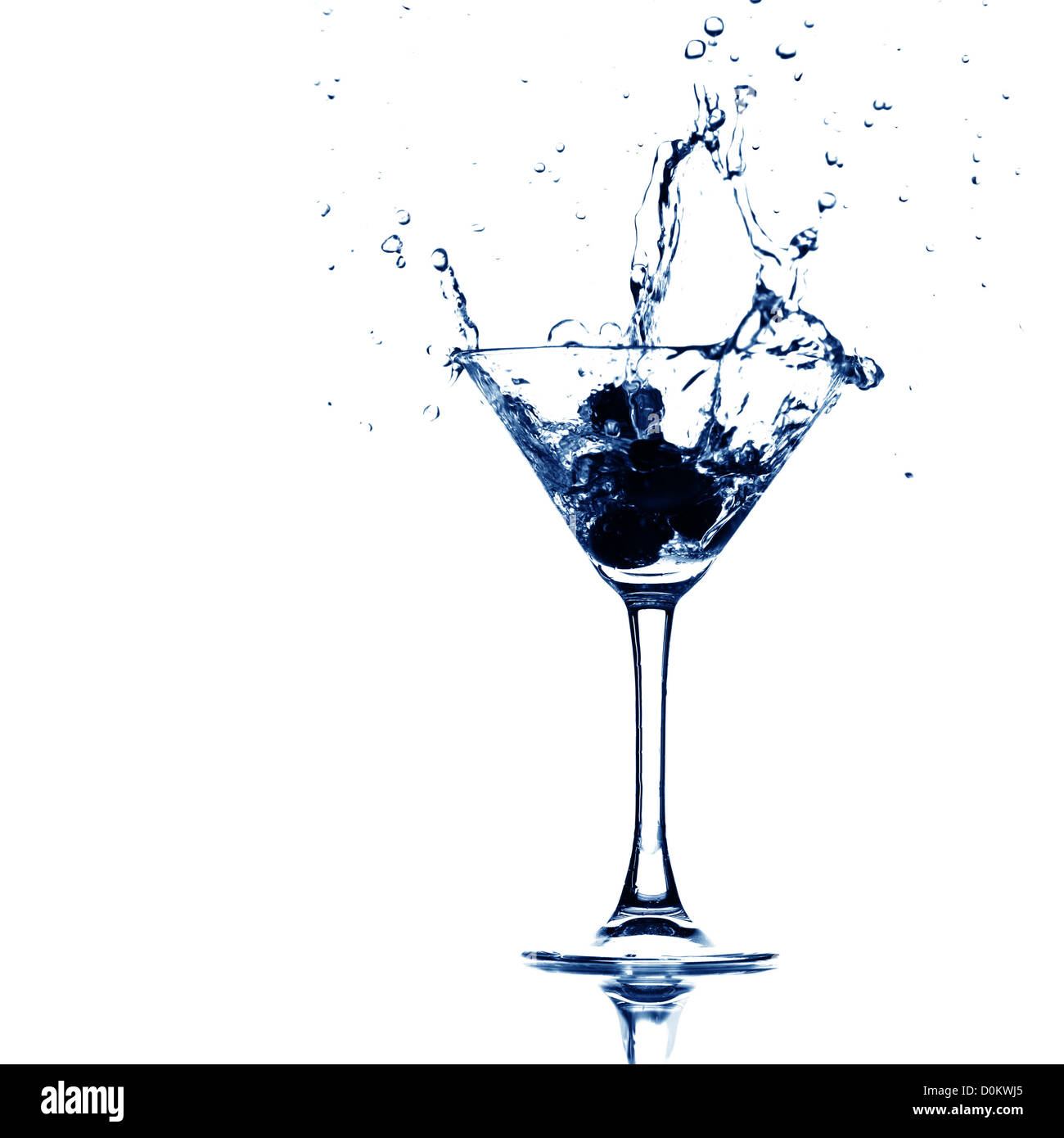 martini glass splash bar background Stock Photo Alamy