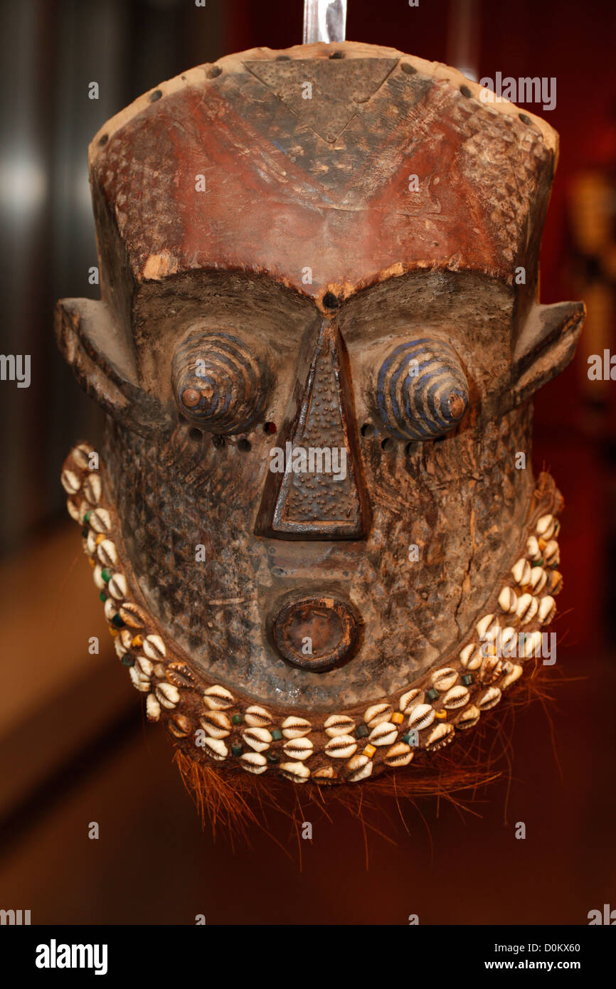 An African wooden carved mask Stock Photo Alamy