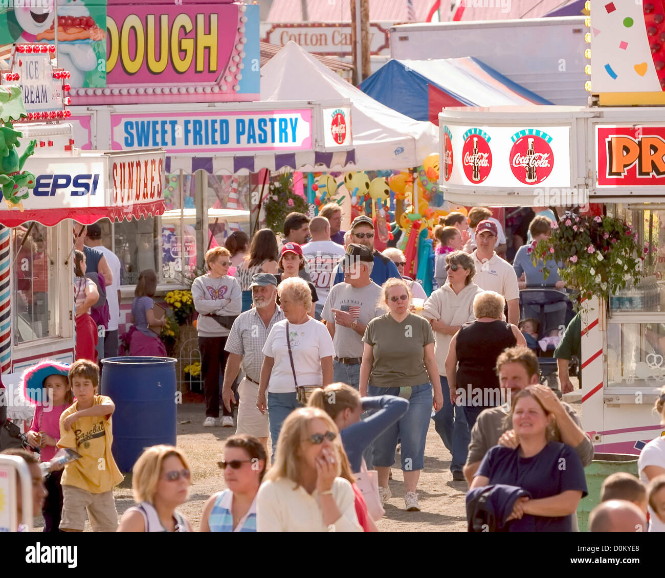 Food Concessions at Lancaster Fair Stock Photo Alamy