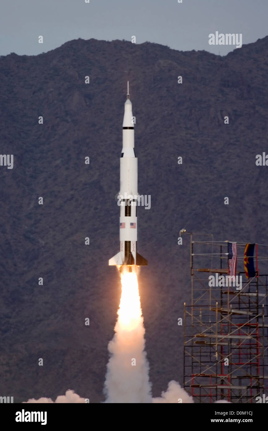 Saturn V Model Launches Stock Photo Alamy