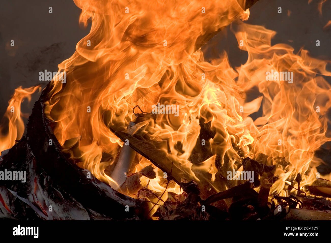 Burning Wreckage of Model Saturn V Rocket Stock Photo Alamy