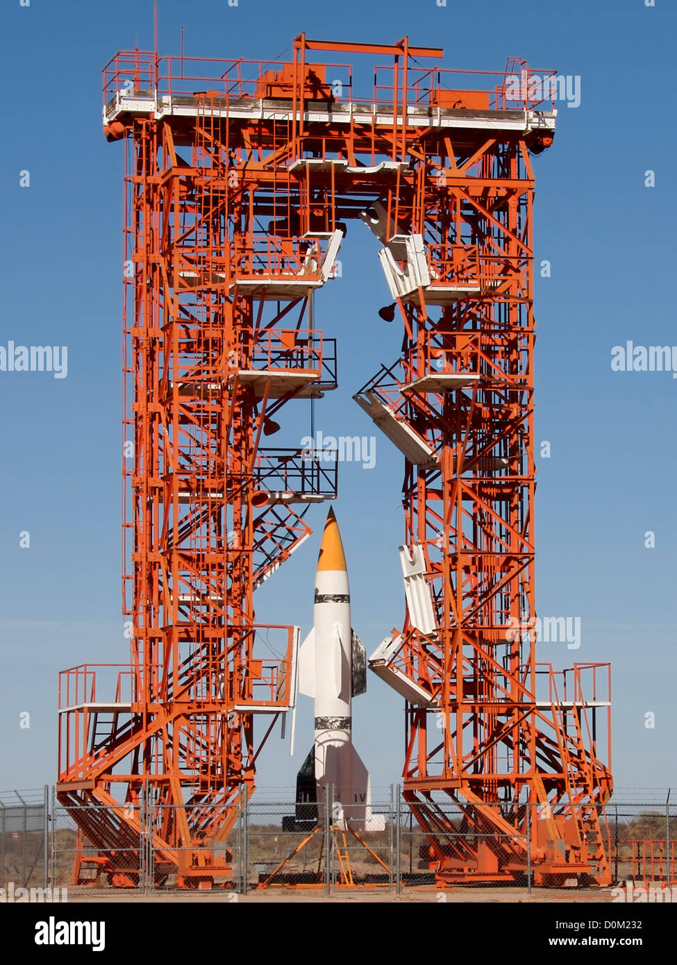 The historic Gantry Crane Launch Complex 33 in White Sands Missile