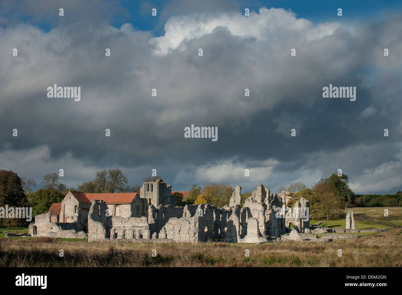Castle Acre Priory, in the village of Castle Acre, Norfolk, England Stock Photo