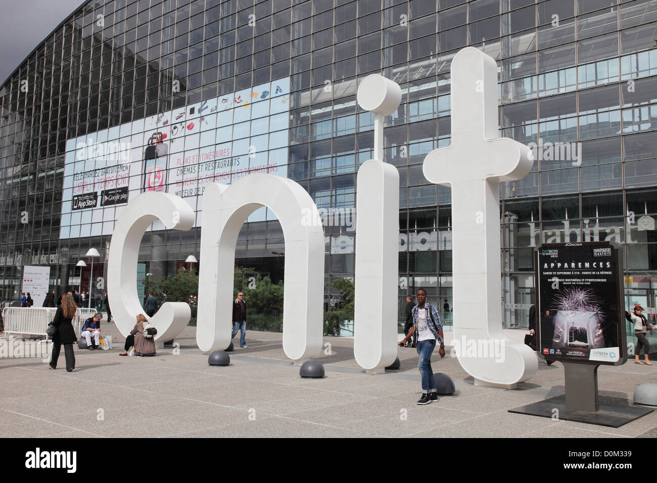 The CNIT in Paris - The Center of New Industries and Technologies Stock Photo