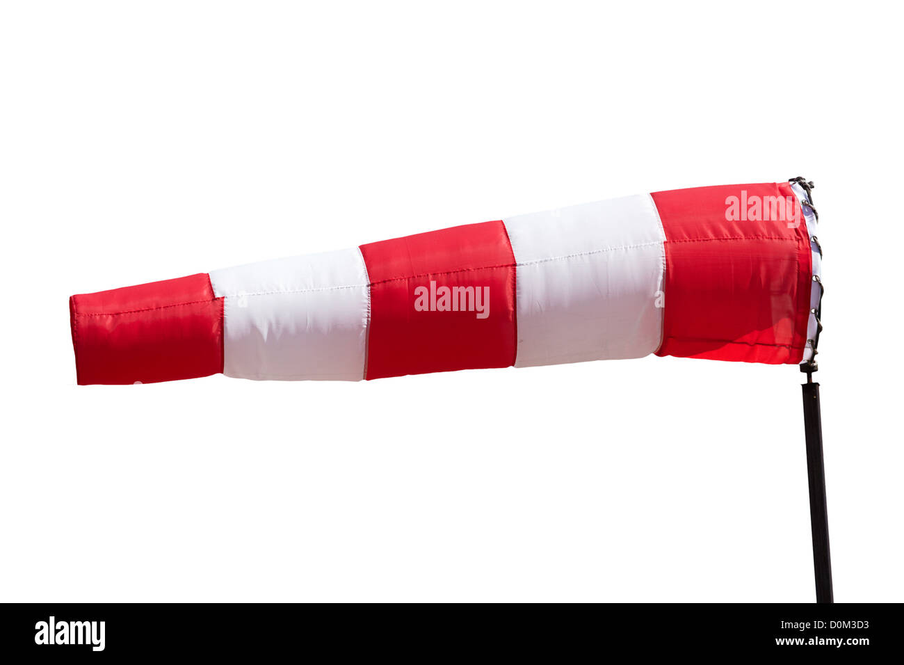 Red and white striped wind Sock Stock Photo Alamy