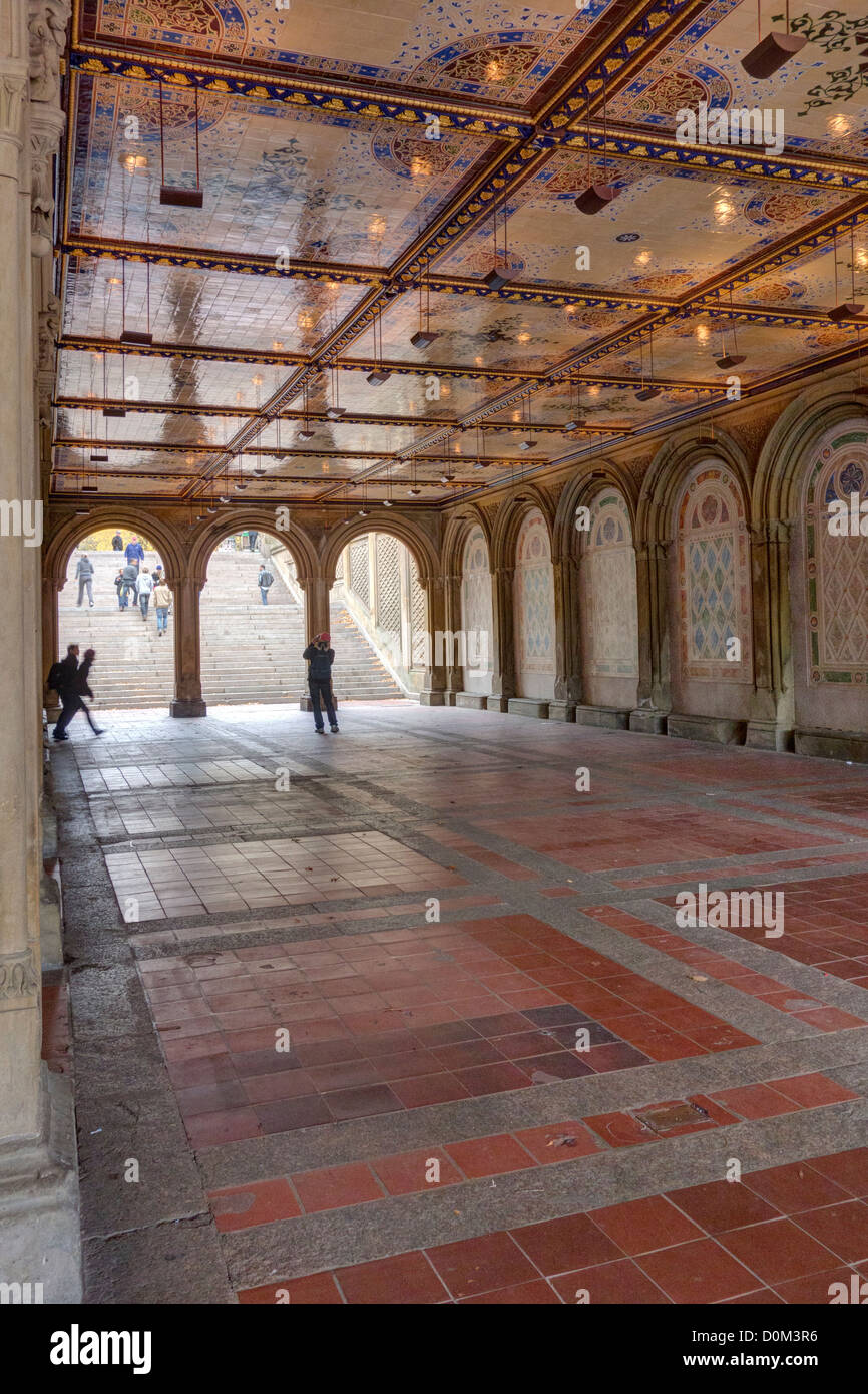 Central Park on X: Did you know? Bethesda Terrace Arcade's ceiling  features almost 16,000 elaborately patterned encaustic tiles, handmade by  England's renowned Minton and Company.  / X