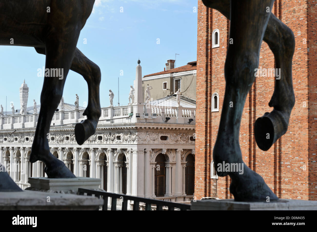Marciana Library, St Mark's Square, Venice, Italy. Stock Photo