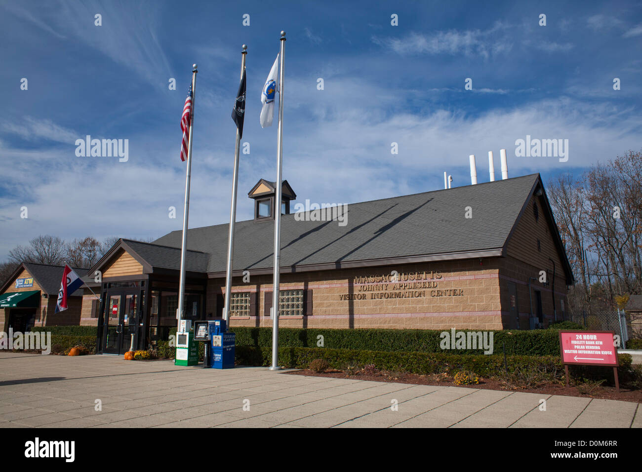 The Massachusetts Visitor Center in Lancaster, Massachusetts