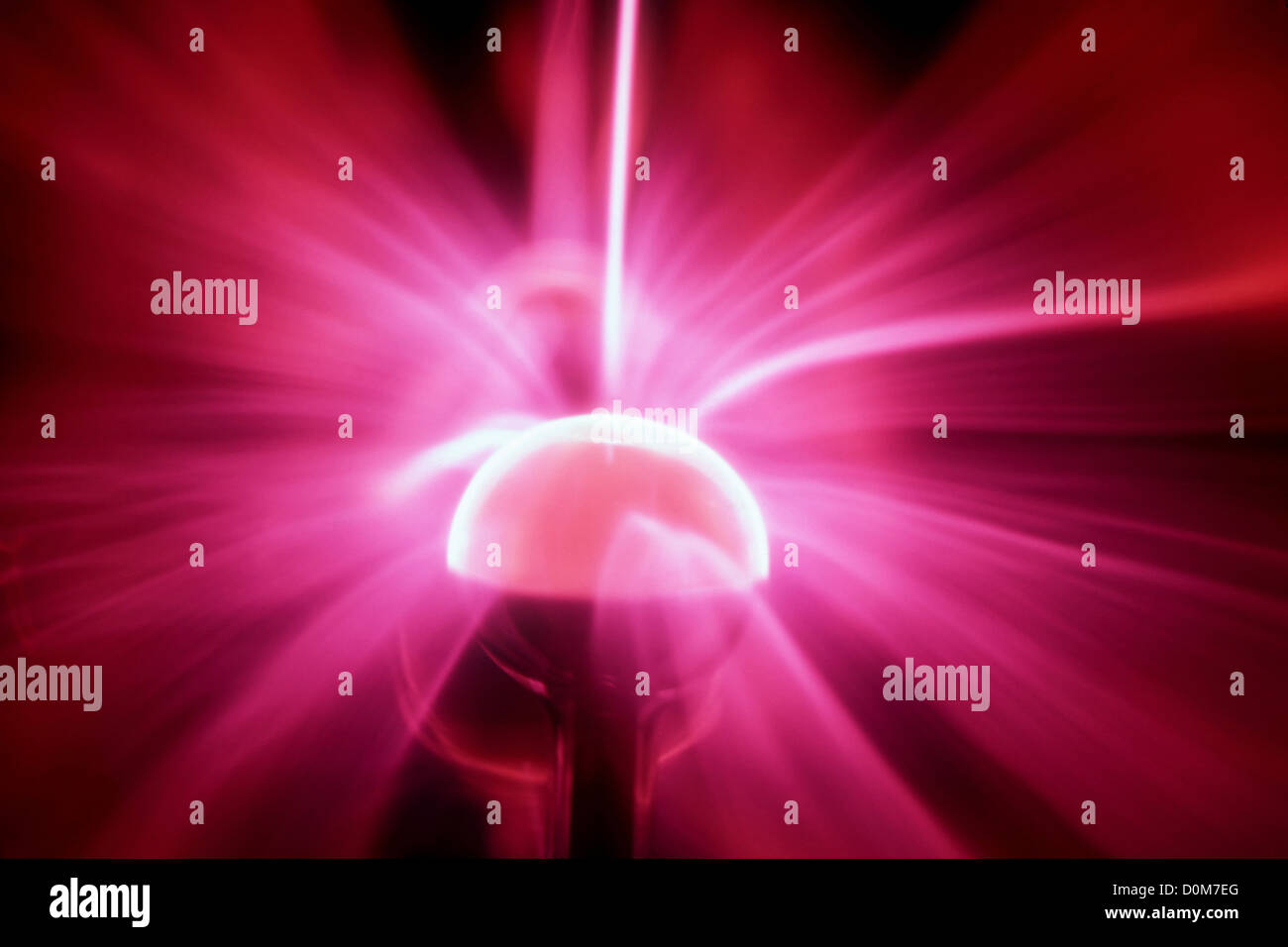 Plasma Light Sculpture Stock Photo