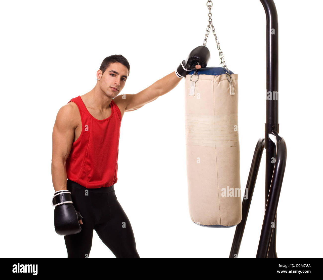 Heavy Bag Workout Stock Photo Alamy