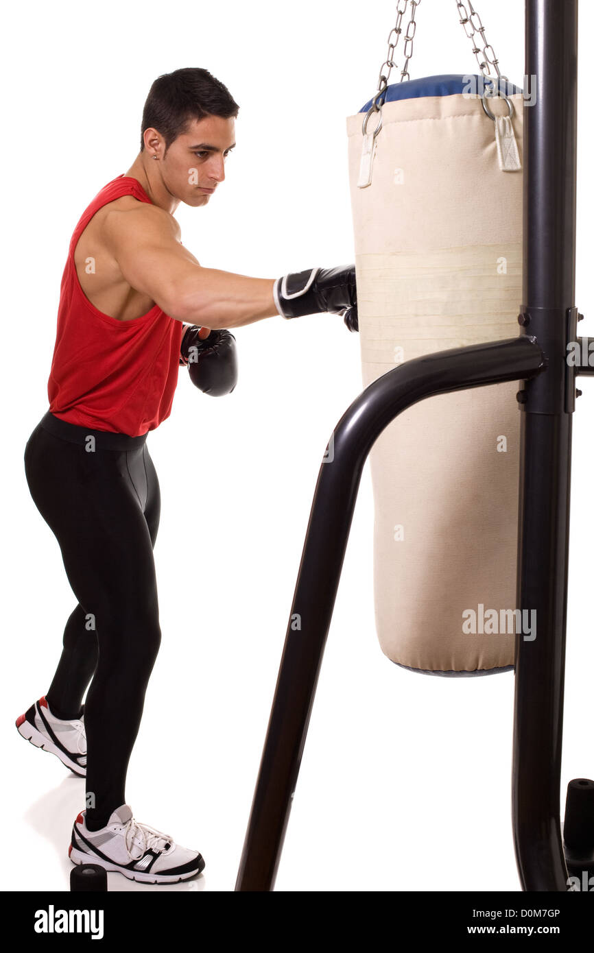 Heavy Bag Workout Stock Photo Alamy