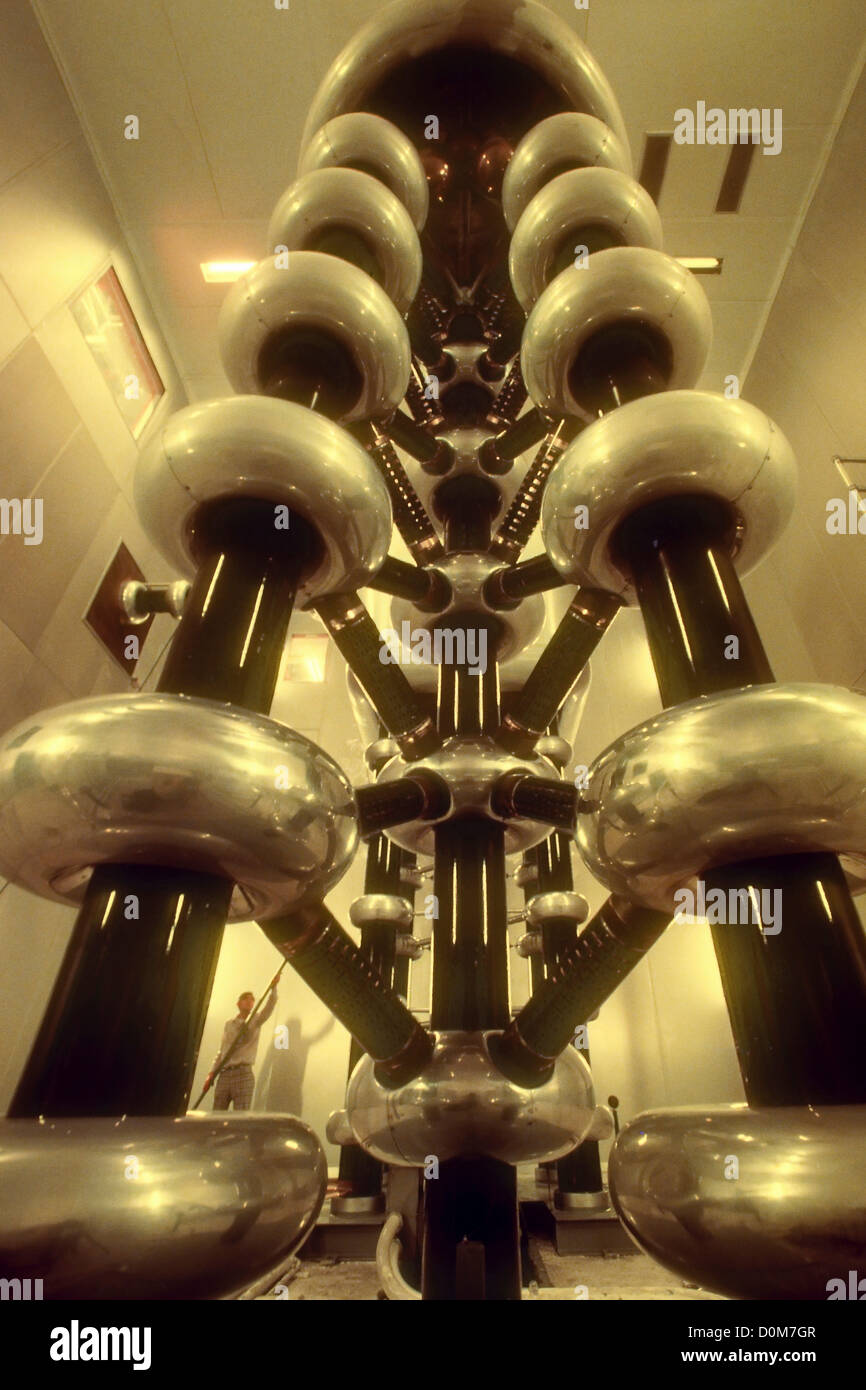 The CockroftWalton Particle Accelerator Stock Photo Alamy