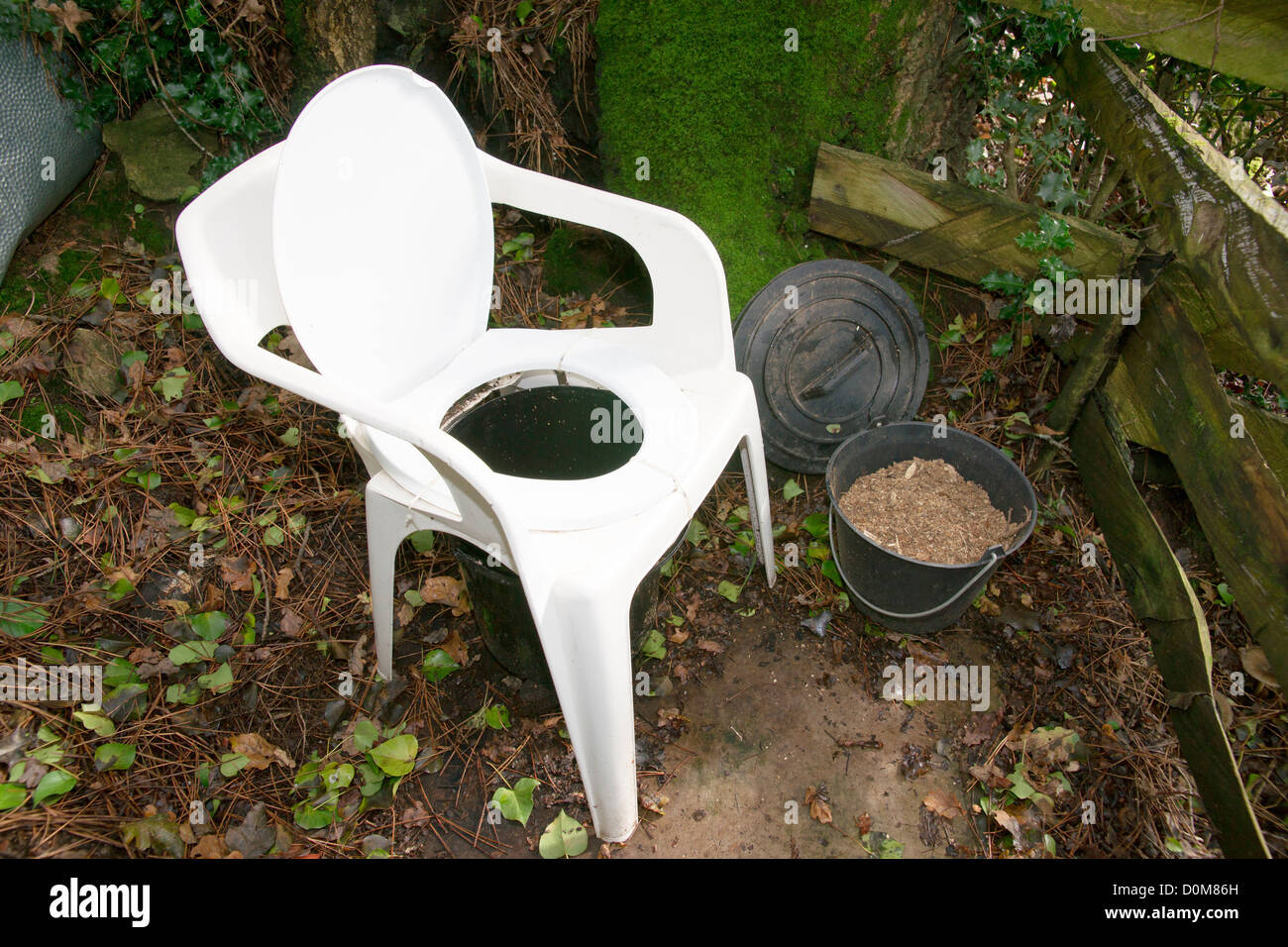 A composting toilet is a dry toilet that uses a predominantly aerobic