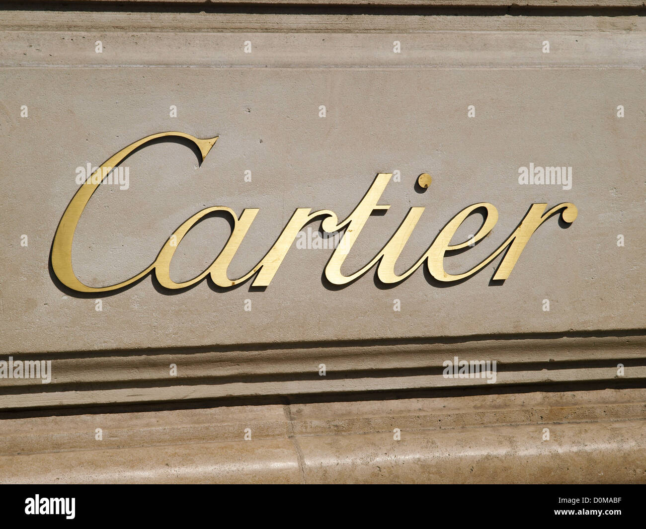 Paris, Champs Elysees, Cartier, France Stock Photo