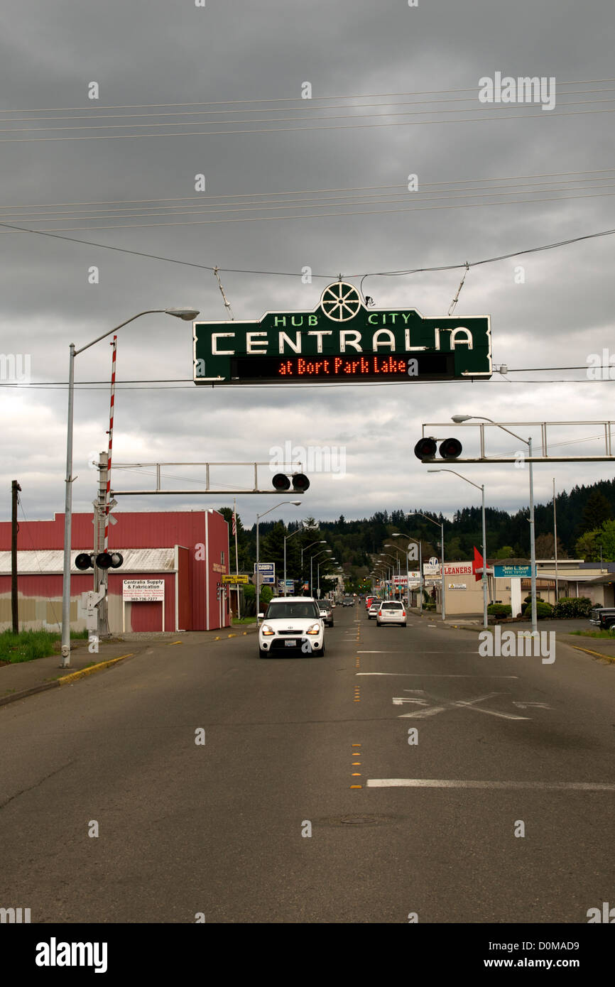 Small Town USA Stock Photo Alamy