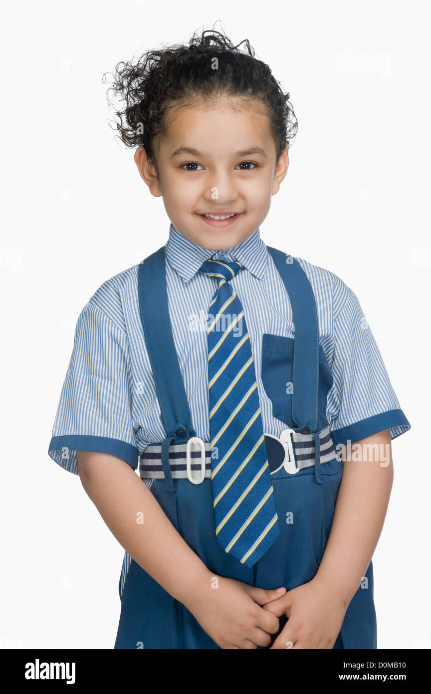 Portrait schoolgirl wearing school uniform hi-res stock photography and ...