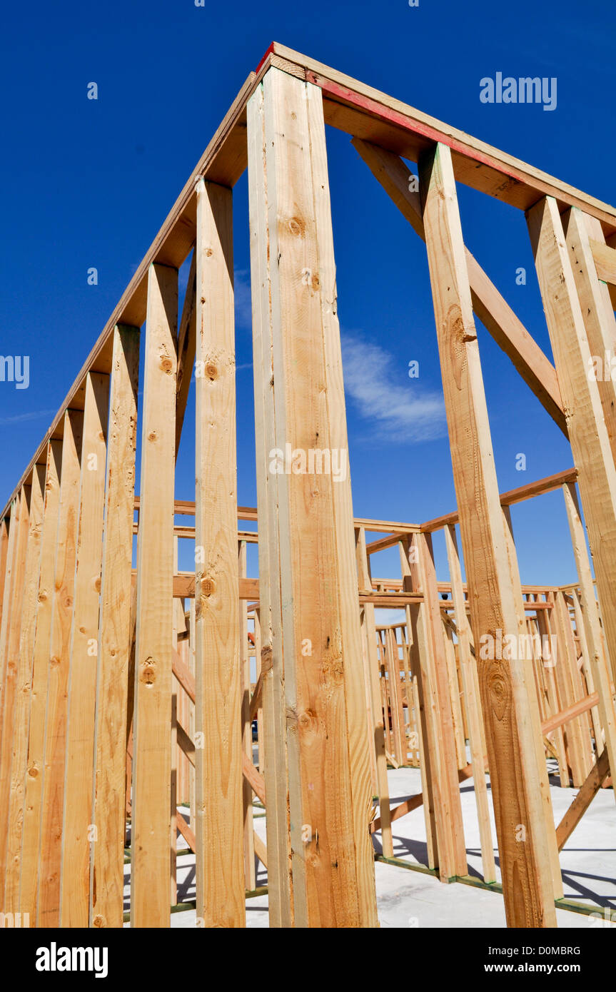New Home Under Construction Stock Photo Alamy