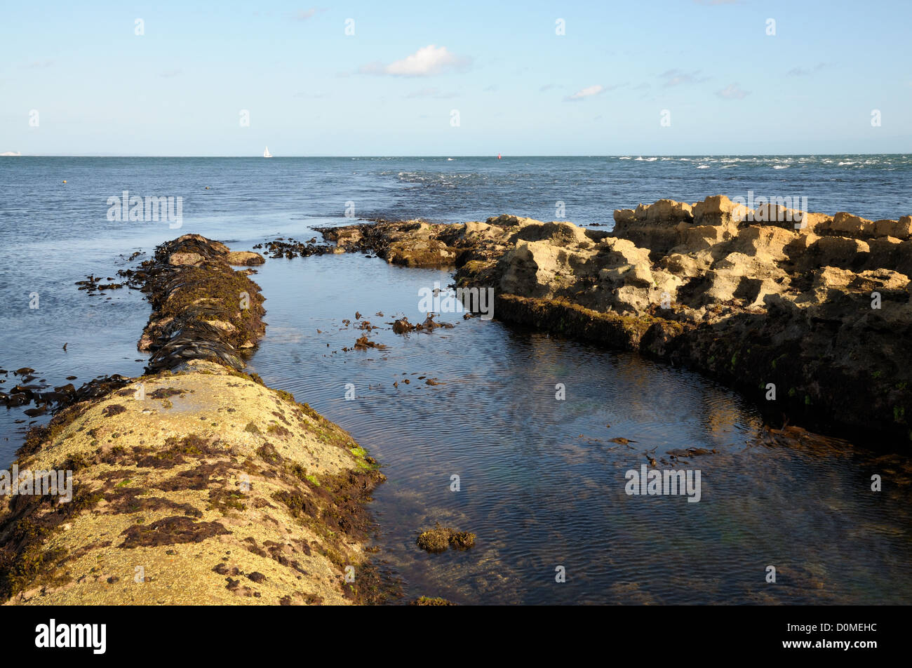 Peveril Point Swanage Stock Photo - Alamy