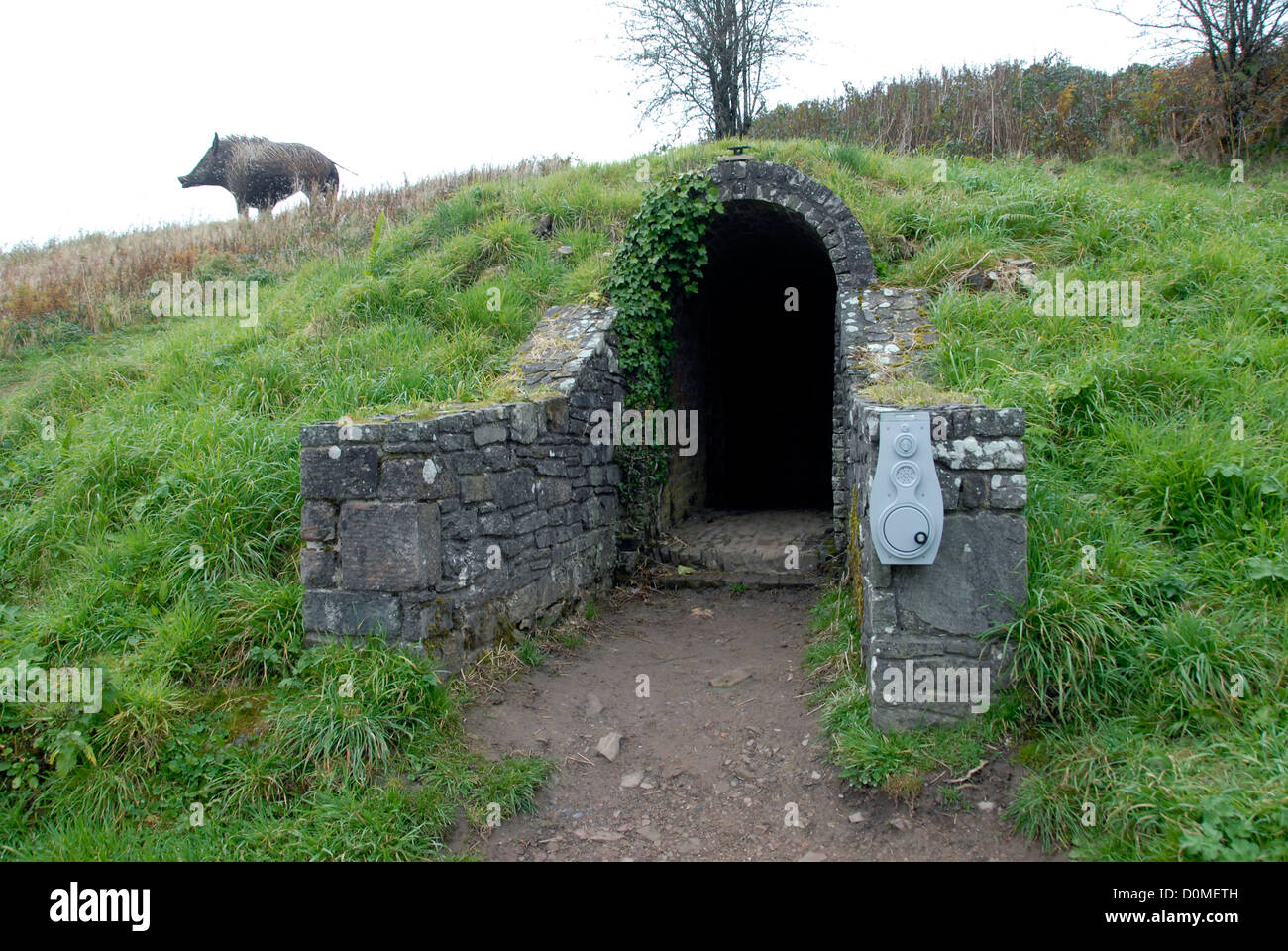 Ice house at welsh botanical gardens hires stock photography and