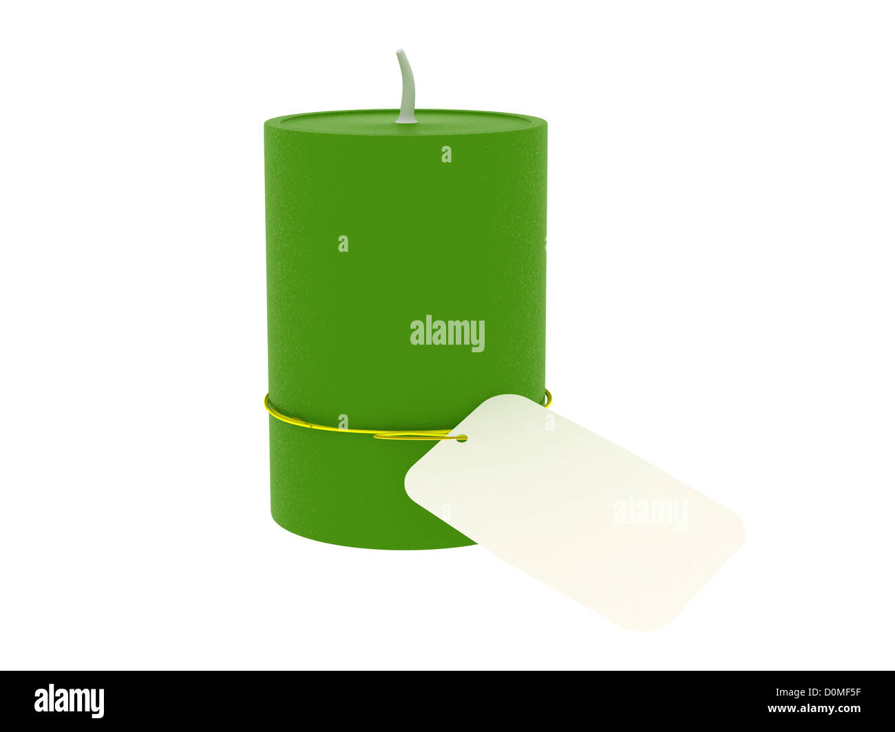 Green candle Isolated Objects Series 3D Stock Photo Alamy