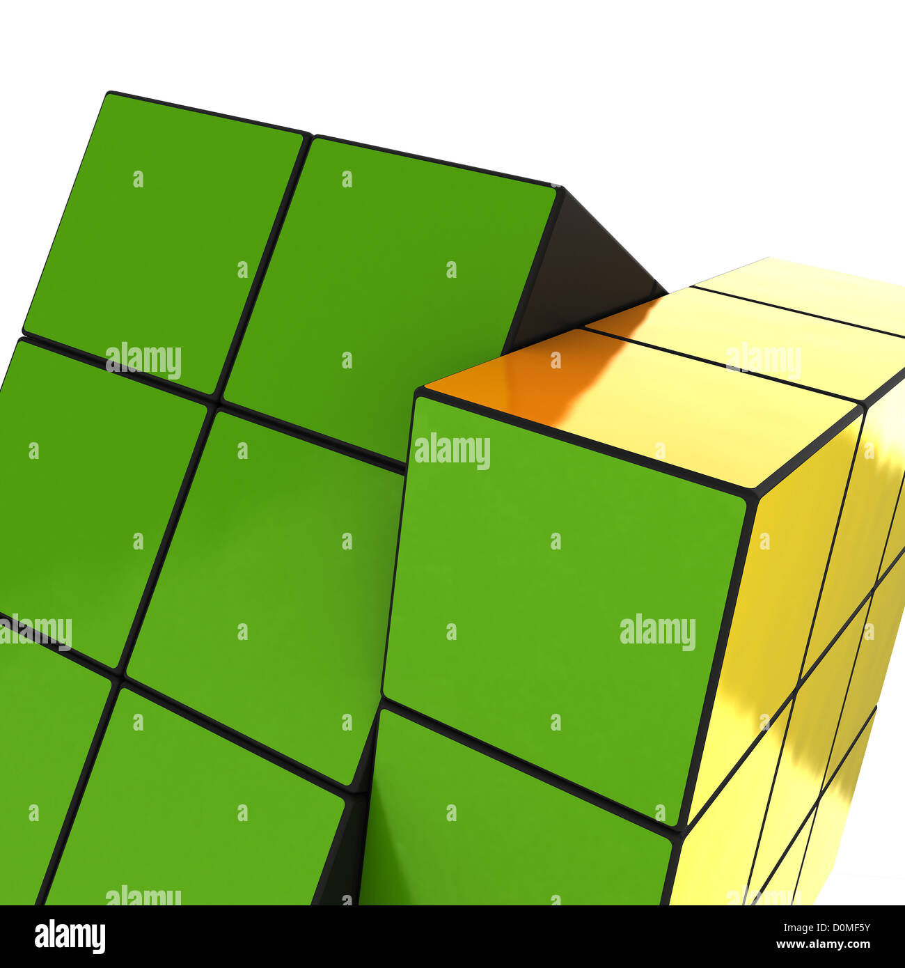 Cube Isolated Objects Series 3D Images Stock Photo Alamy