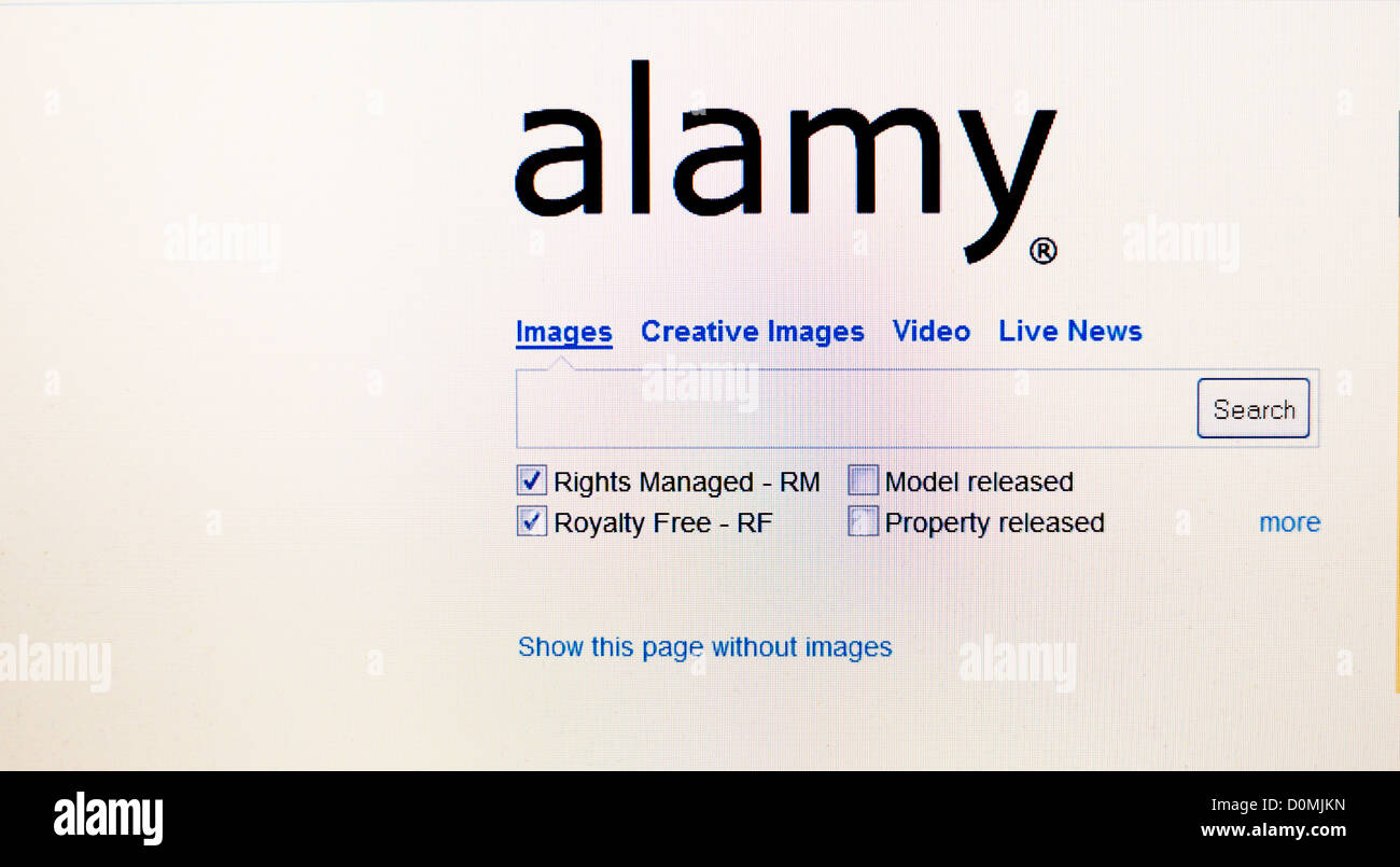 Alamy homepage Stock Photo