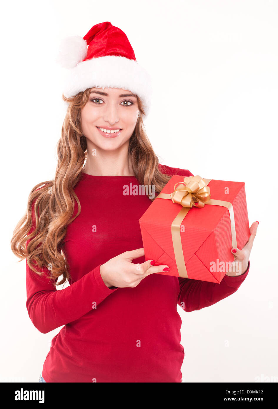 Christmas shopping woman holding gifts Stock Photo by ©Maridav 44255279