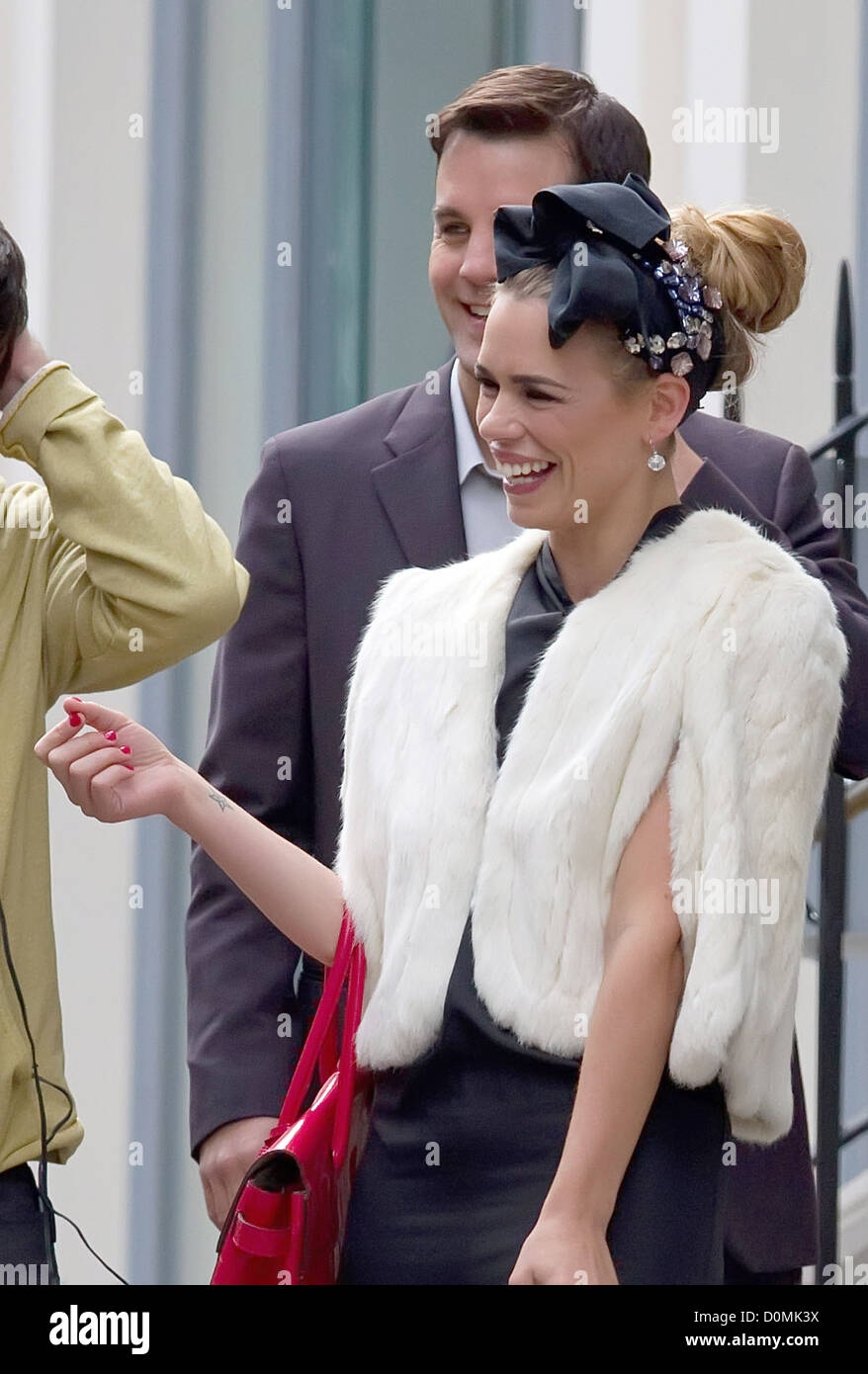 Billie Piper filming on the set of 'Secret Diary of a Call Girl' London, England Stock Photo